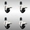 Service Caster 3 Inch 316SS Soft Rubber Swivel 1-3/4 Inch Expanding Stem Caster Set Lock Brake SCC-SS316TTLEX20S314-SRS-134-4 - alternate 1